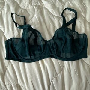 Victoria's Secret Dark Teal Sheer Bra